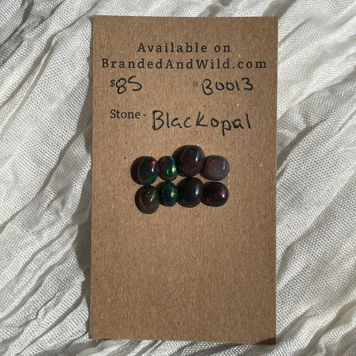 Black Opal - Cabochon - B013 75435495-7572-4326-90A2-6F8DAA44871A Brandedandwild.com