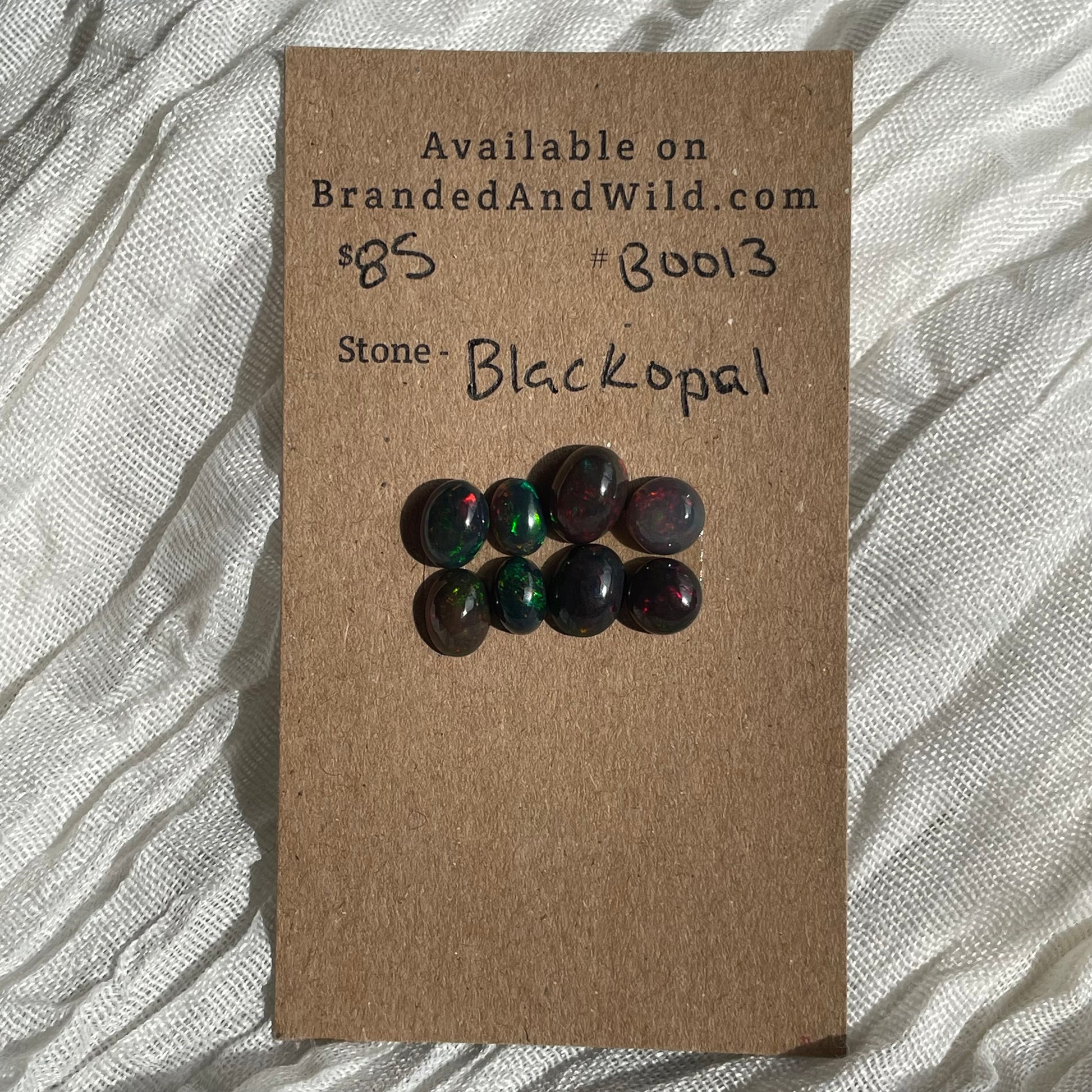 Black Opal - Cabochon - B013 75435495-7572-4326-90A2-6F8DAA44871A Brandedandwild.com