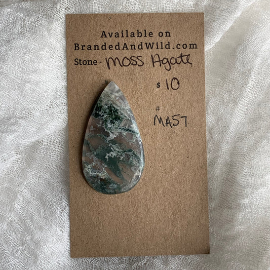 Moss Agate Cabochon - MA57