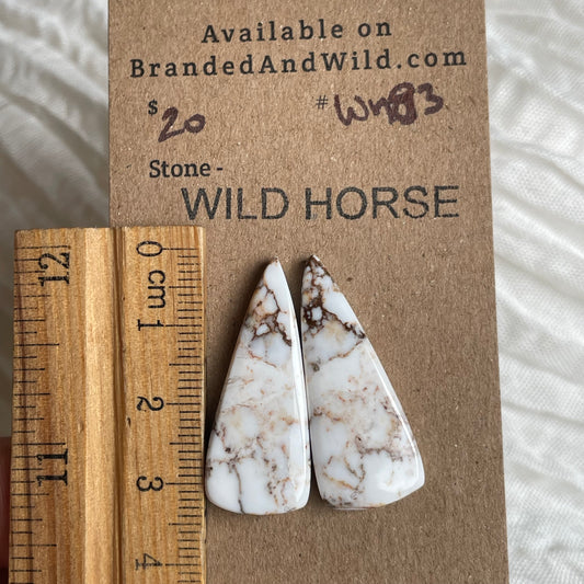 Wild Horse Cabochon - WH83 7586AA9D-34A8-4DFF-B5AD-8A90A5E0E1D3 Brandedandwild.com