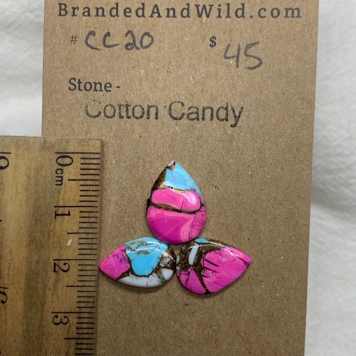 Cotton Candy Cabochon - CC20 758879D6-4553-4CA5-B6BB-4F21A1F718D9 Brandedandwild.com