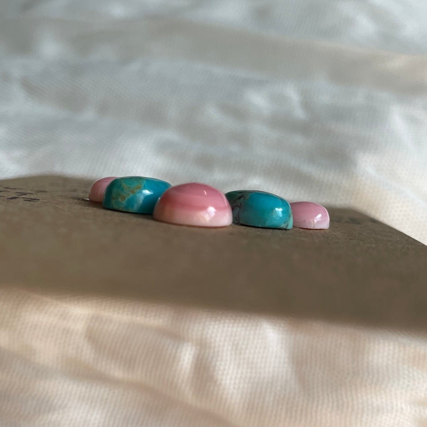 Kingman / Pink Conch Cabochon - MIX112 75BBC1D8-E57D-4C0B-91EC-D49C44BF705B Brandedandwild.com