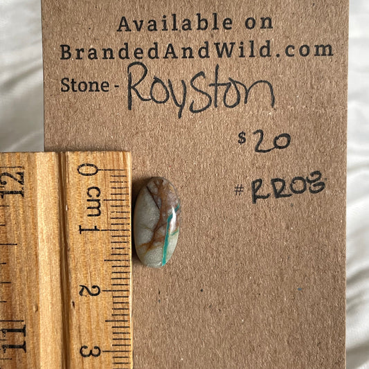 Royston Ribbon Turquoise Cabochon RR08 75C00DC3-4EB6-45D4-A648-36B3AD3A67D2 Brandedandwild.com