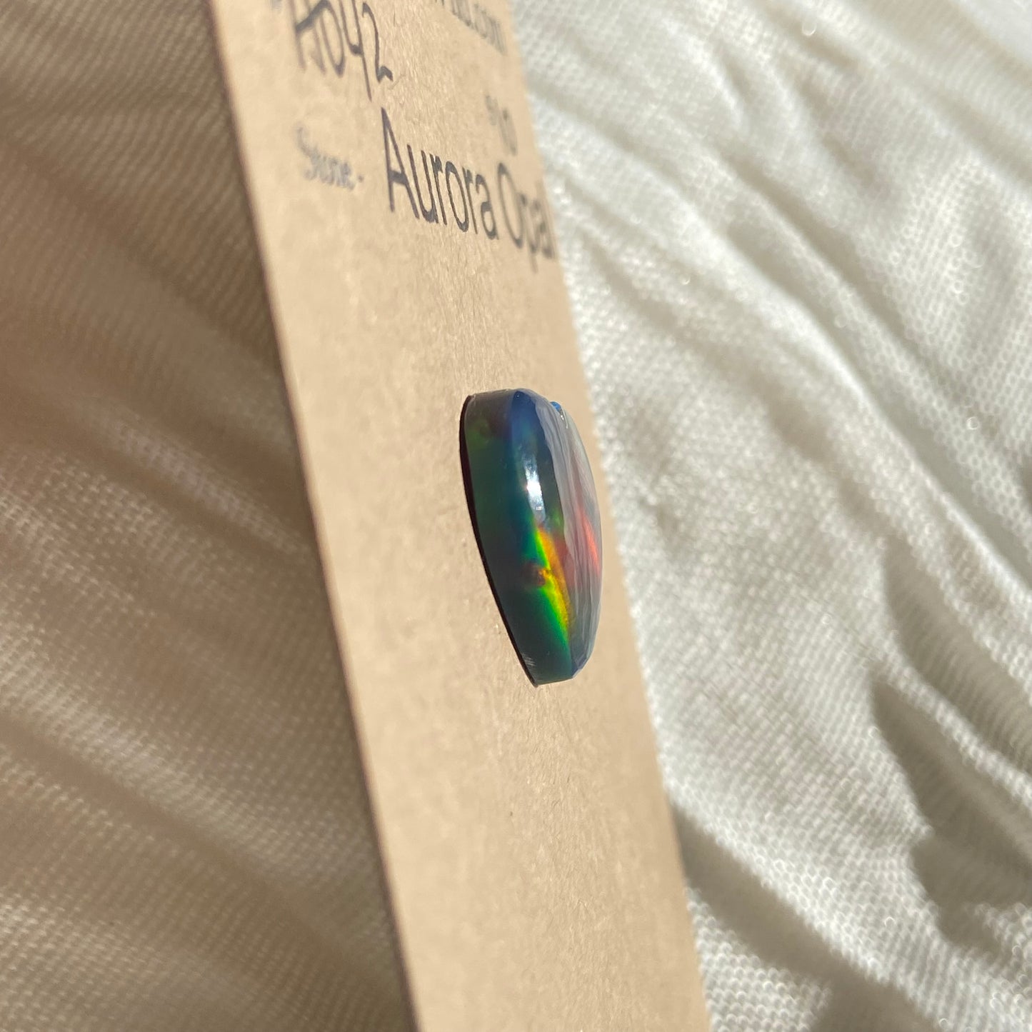 Aurora Opal Cabochon - A042 75CBE220-A5BE-4F1A-880B-D68102FE80D0 Brandedandwild.com