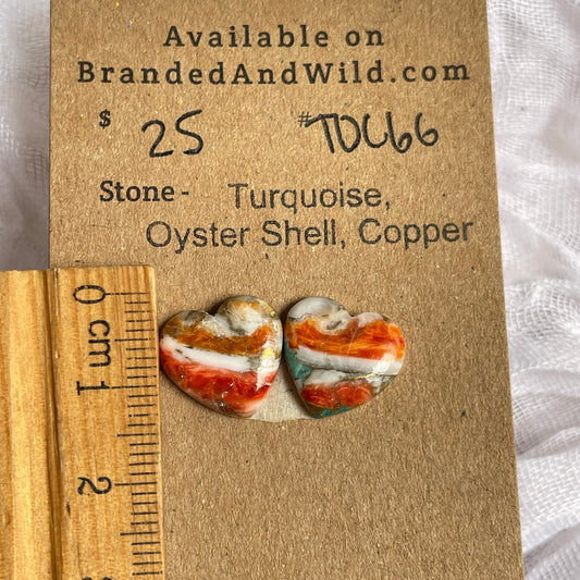 Turquoise, Oyster Shell, Copper Cabochon - TOC66 75E5D974-E78E-4CC6-8A78-D82FCBE2E07C Brandedandwild.com
