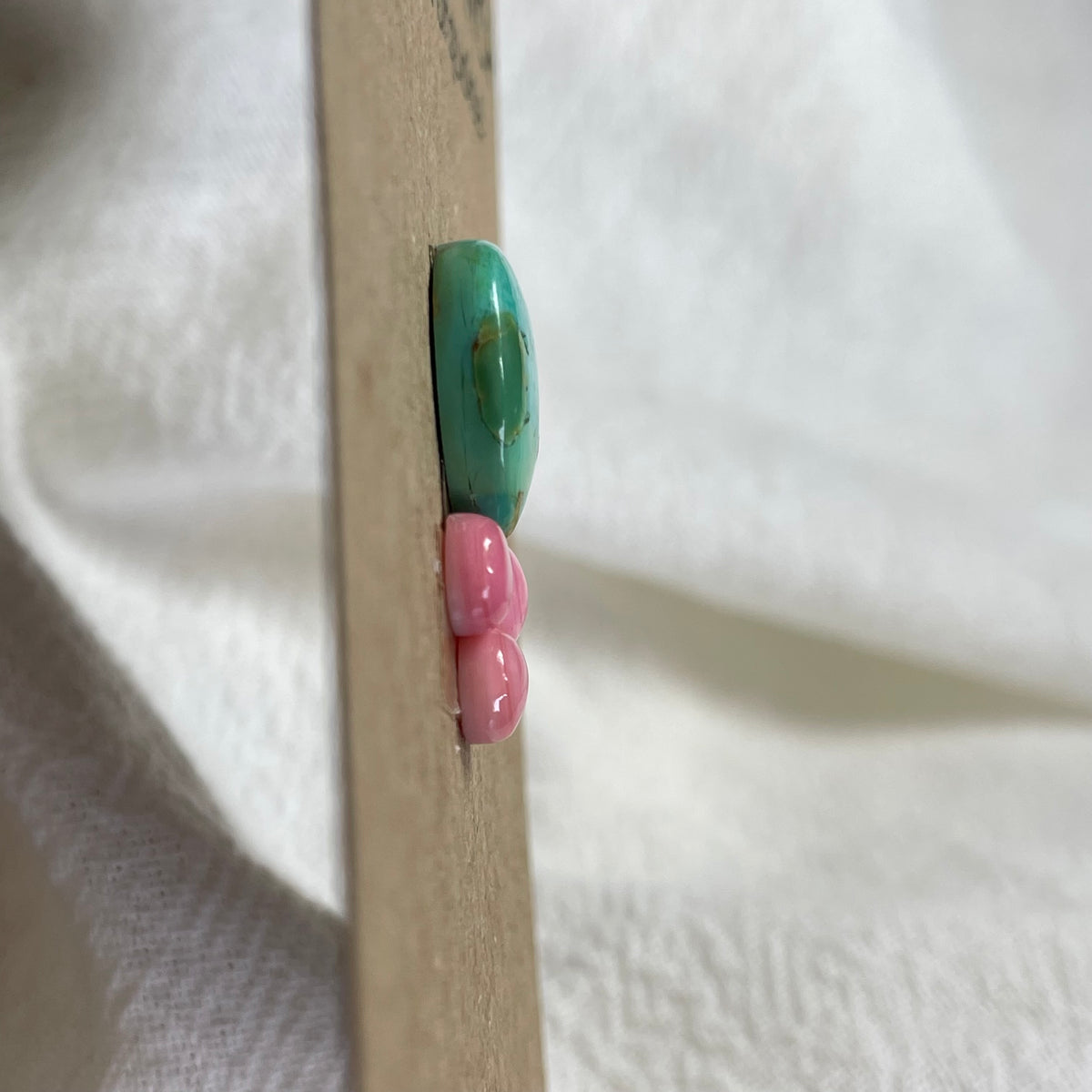 Pink Conch / Kingman Turquoise Cabochon - PK39 761021D6-1F0C-40F3-984D-E033010248C8 Brandedandwild.com