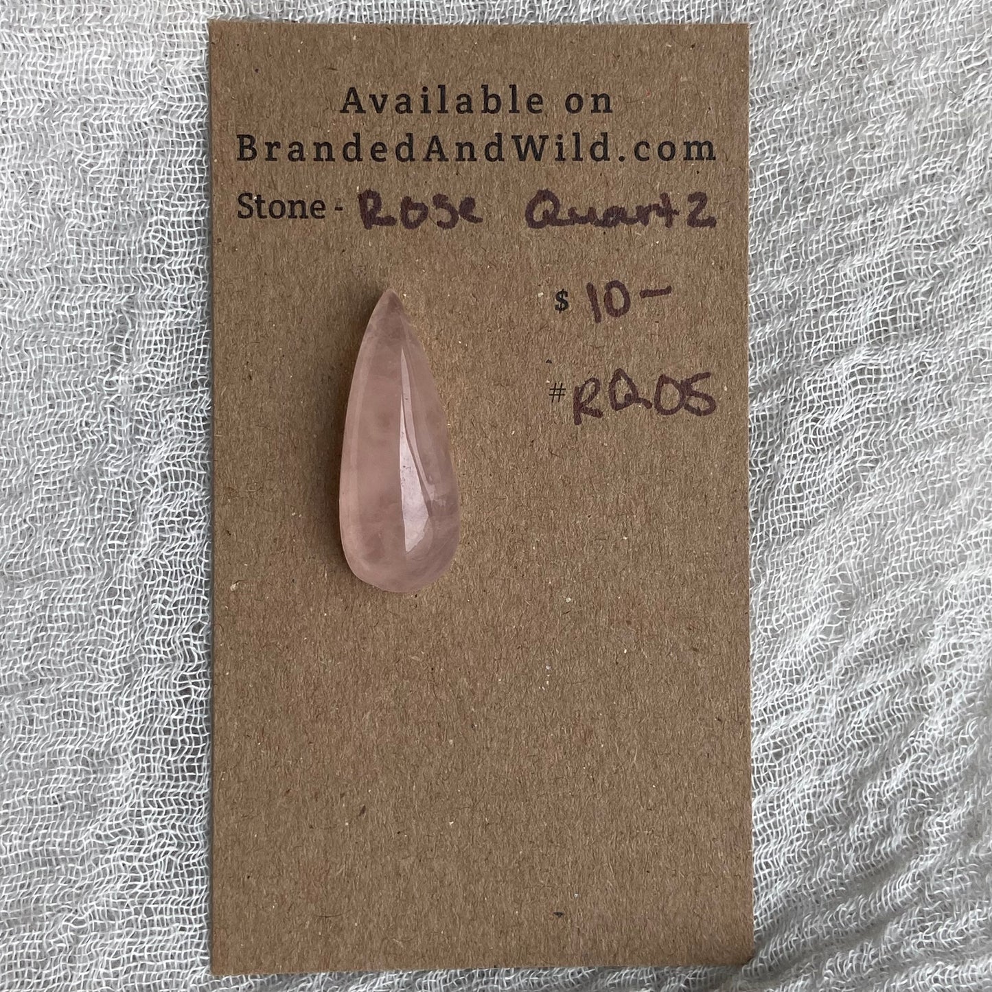 Rose Quartz Cabochon - RQ05