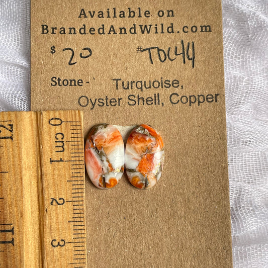 Turquoise, Oyster Shell, Copper Cabochon - TOC44 76227556-5489-491E-AD01-EB39056A43AE Brandedandwild.com