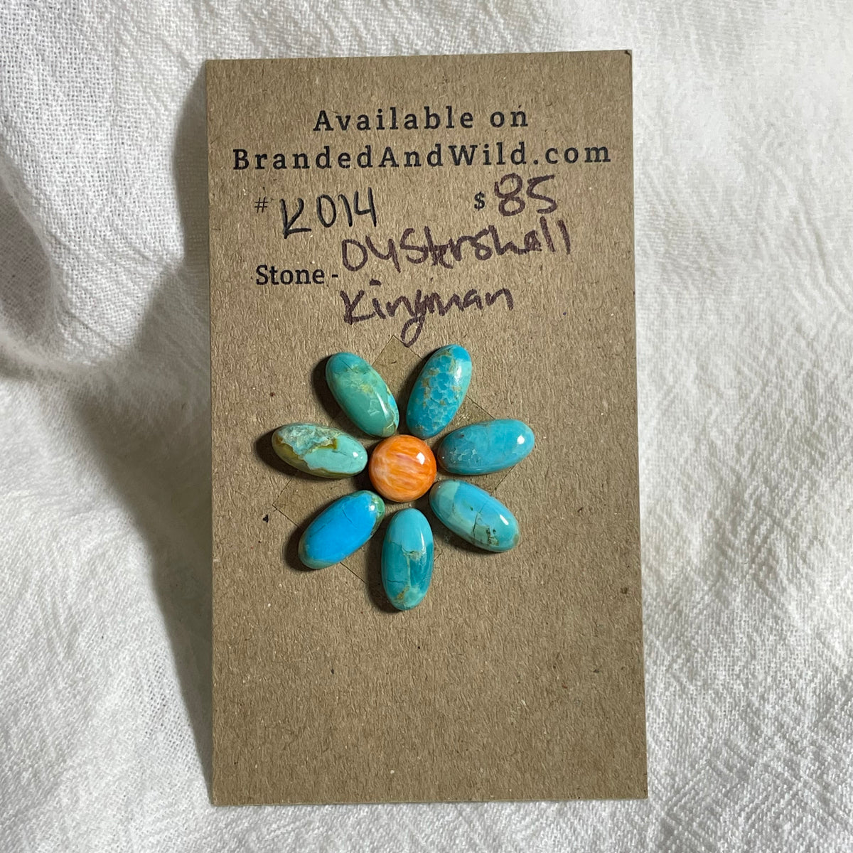 Kingman Turquoise / Oyster Shell Cabochon - KO14