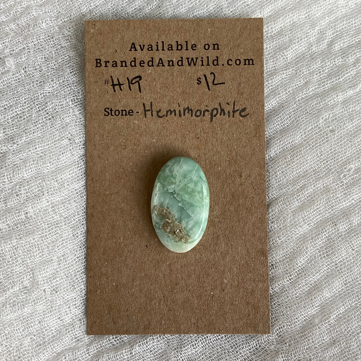 Hemimorite Cabochon - H19