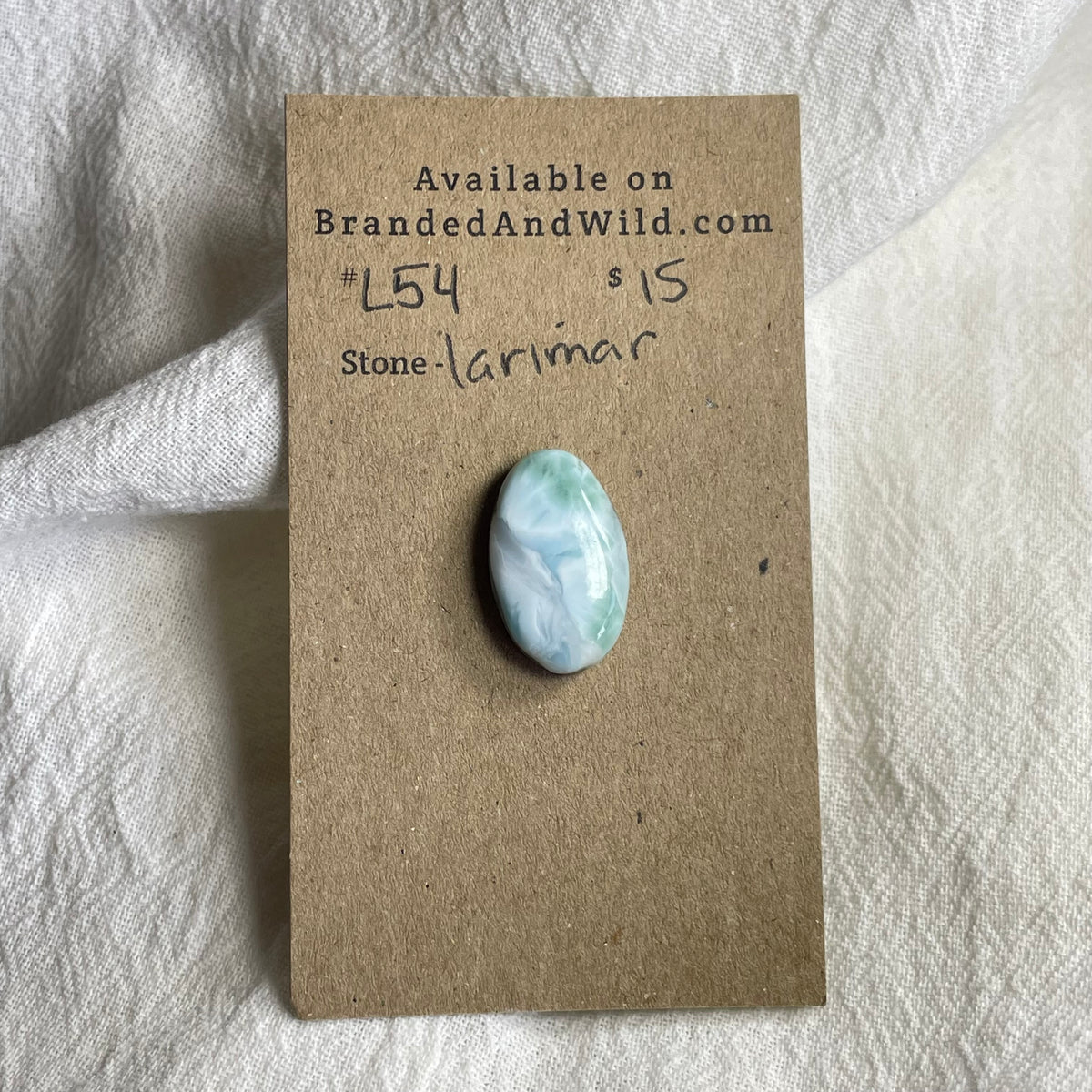 Larimar Cabochon - L54 763FFC07-59F2-437A-96CA-9358BF5F1950 Brandedandwild.com