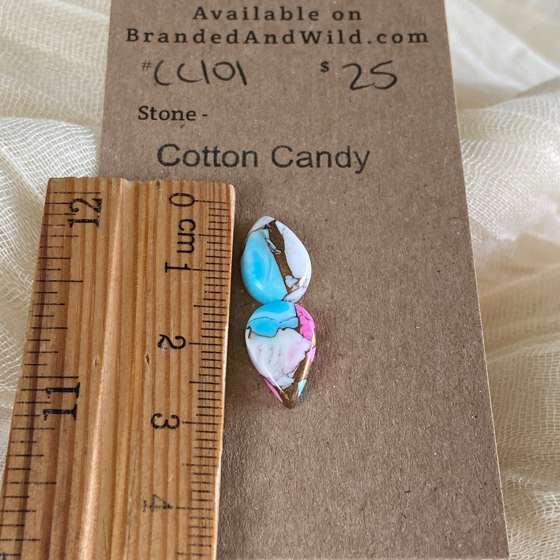 Cotton Candy Cabochon - CC101 76579EF0-4CA6-4A9A-9BE7-468FA2FBCCCA Brandedandwild.com