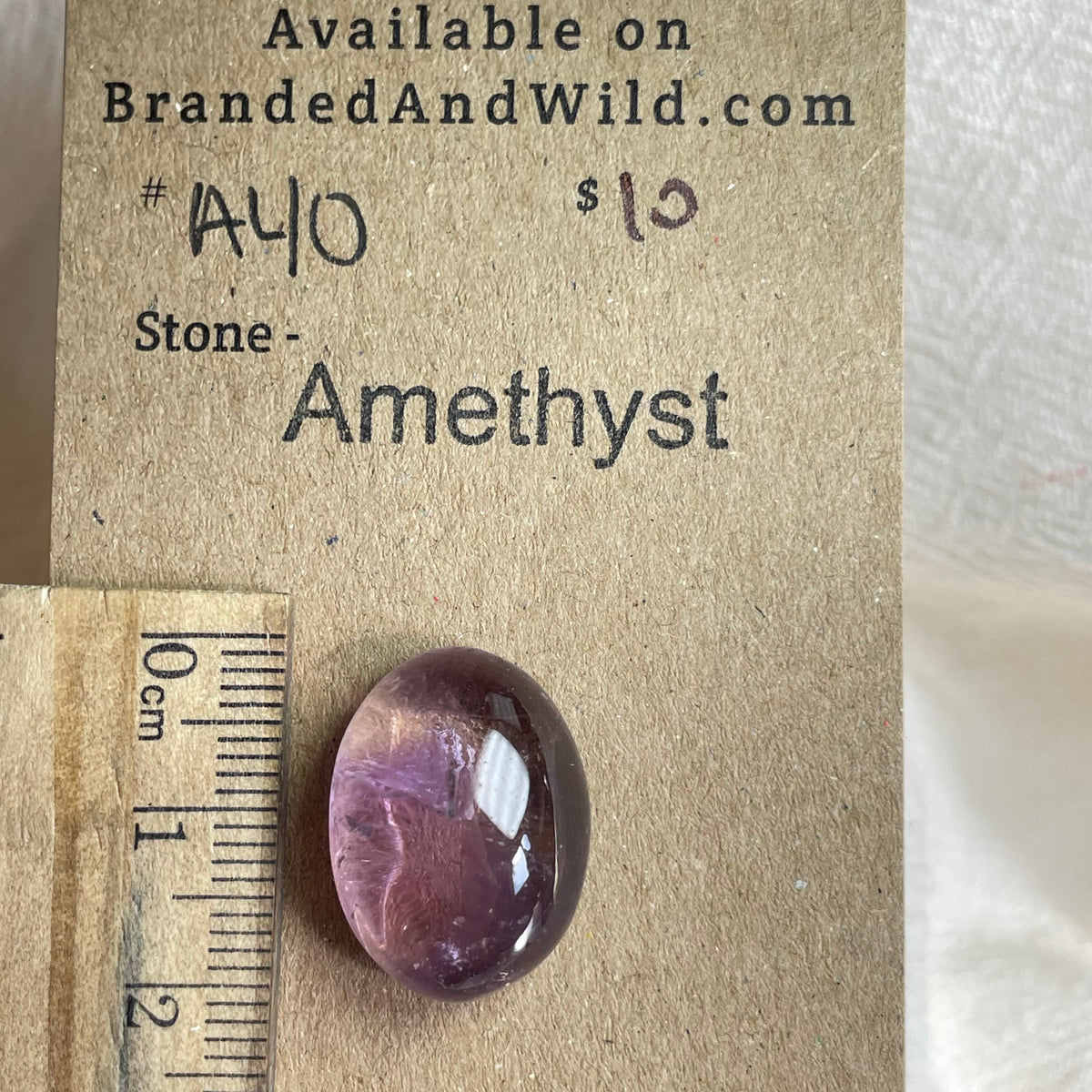 Amethyst Cabochon - A40 76600E6B-C420-4AF2-9E44-514E5775764D Brandedandwild.com