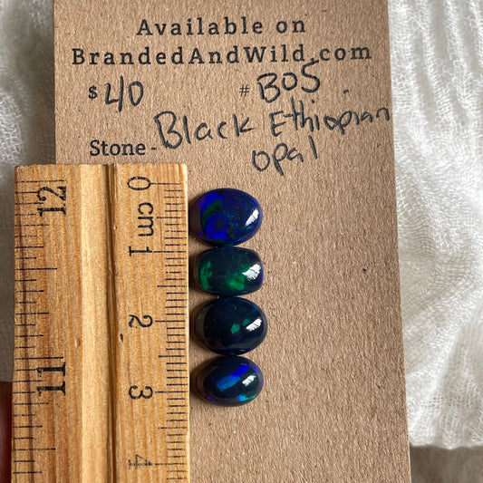 Black Opal - Cabochon - B05 7662AADD-4E38-45B9-BBDD-68C44D4D44EC Brandedandwild.com