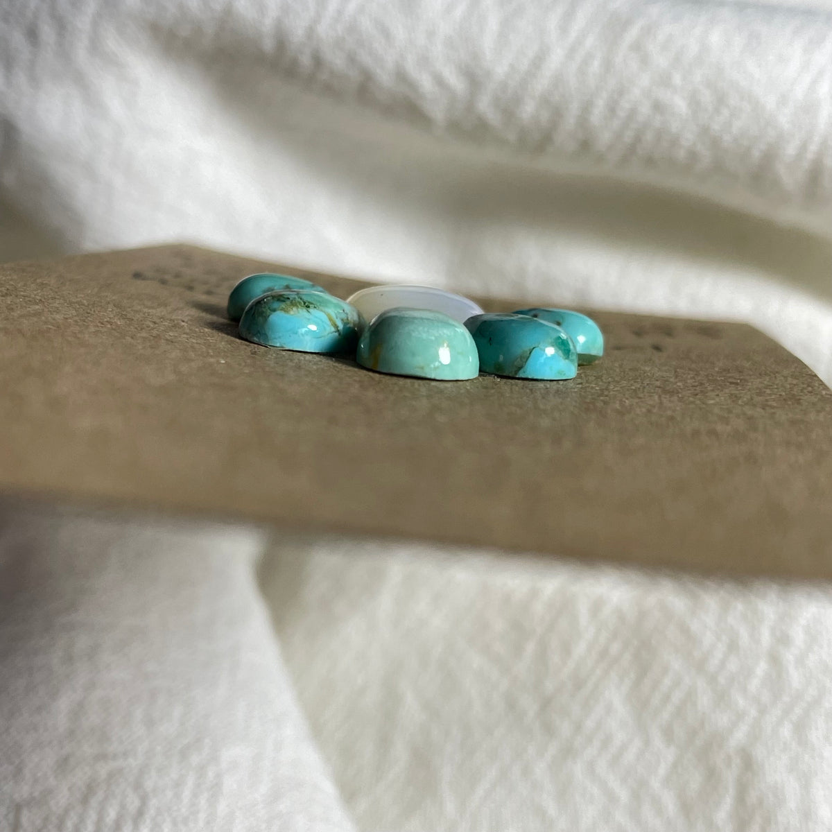 Kingman Turquoise / Mother of Pearl Cabochon - Mix193