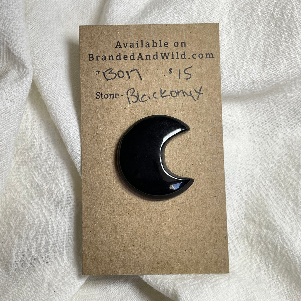 Black Onyx - Cabochon - B017 767555A5-3220-45A1-B610-BD5FCE444FD0 Brandedandwild.com