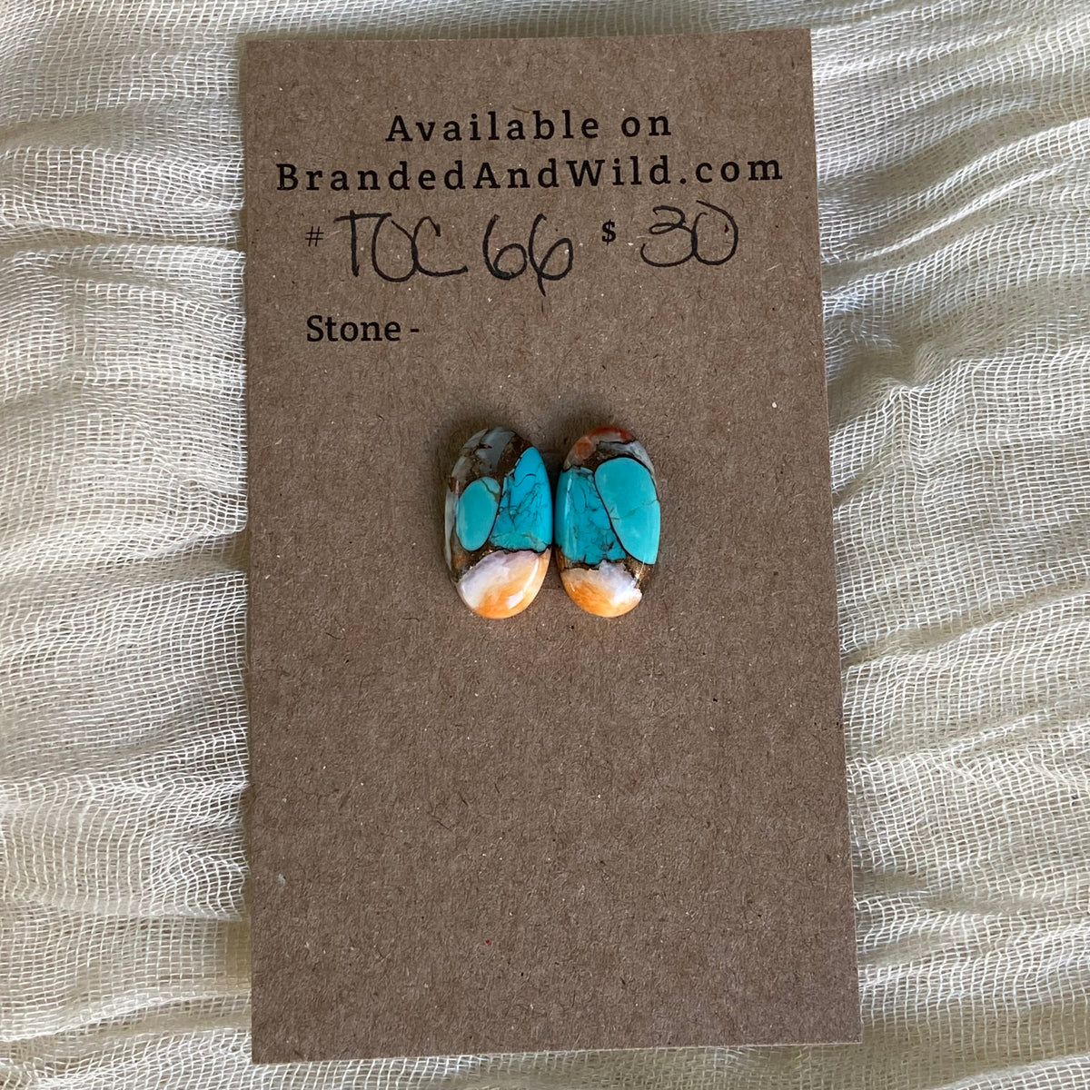 Turquoise, Oyster Shell, Copper Cabochon - TOC66 767BD0C1-E04C-4E11-BD78-9D99CF406346 Brandedandwild.com