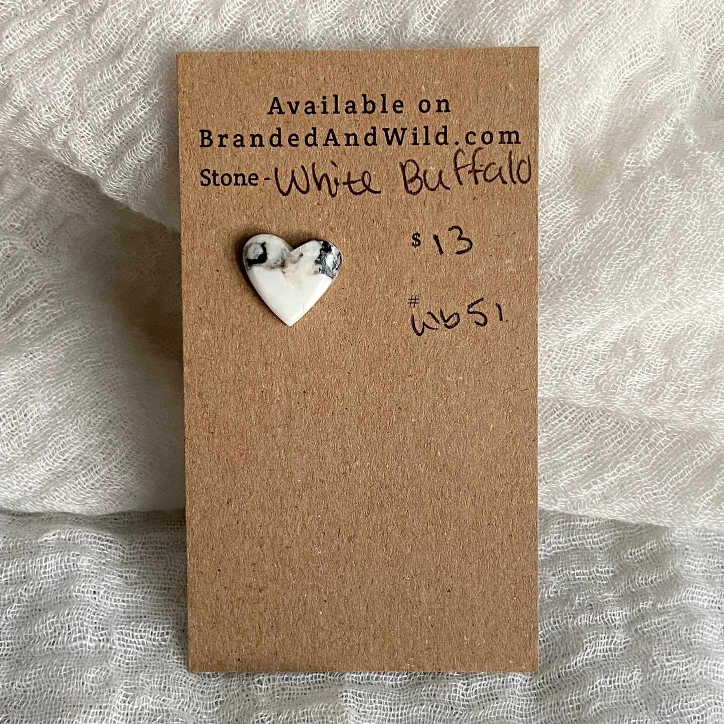 White Buffalo Cabochon - WB51