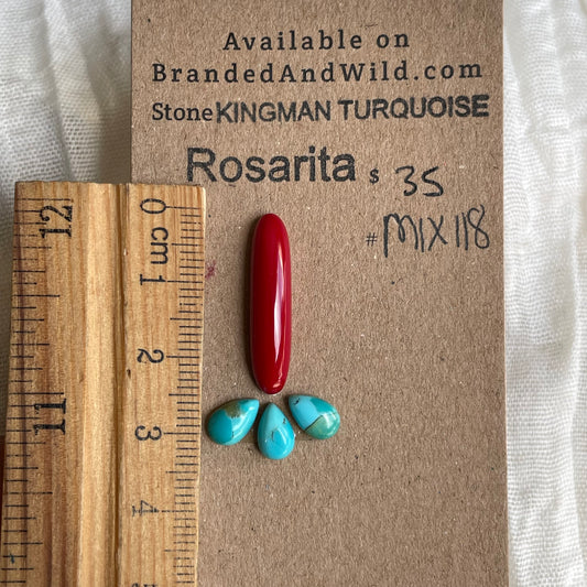 Rosarita / Kingman Turquoise Cabochon - MIX118 76B0A39E-8D0B-48E6-9145-674A164CE389 Brandedandwild.com