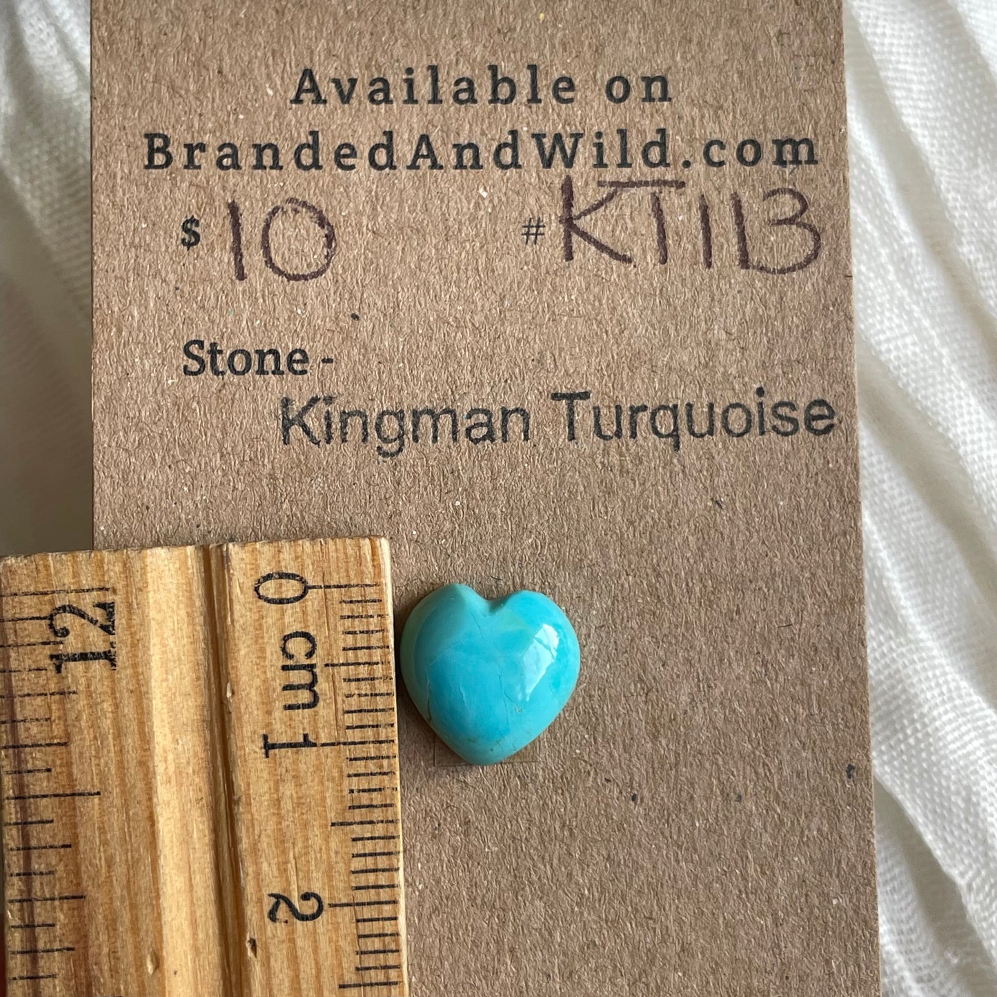 Kingman Turquoise Cabochon - KT113 76C9F805-33C3-4E56-9E48-097ADF7FE8B8 Brandedandwild.com