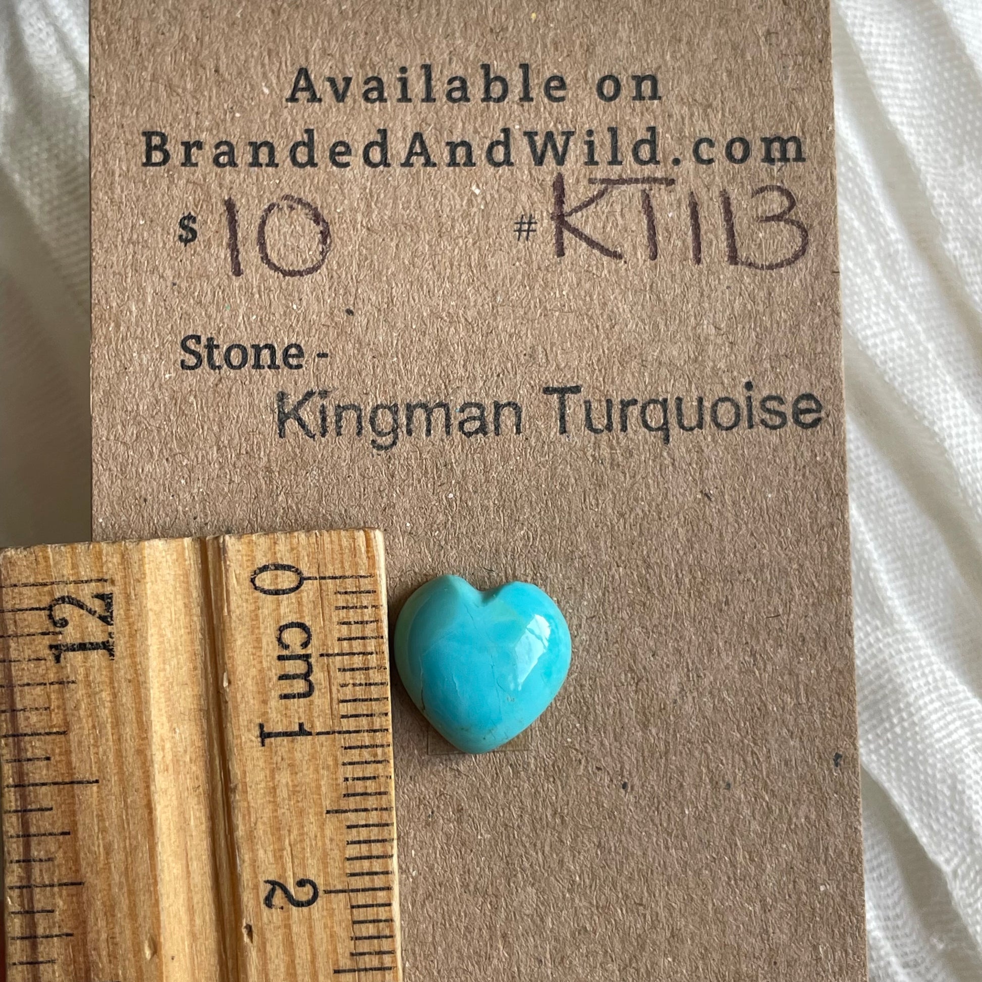 Kingman Turquoise Cabochon - KT113 76C9F805-33C3-4E56-9E48-097ADF7FE8B8 Brandedandwild.com