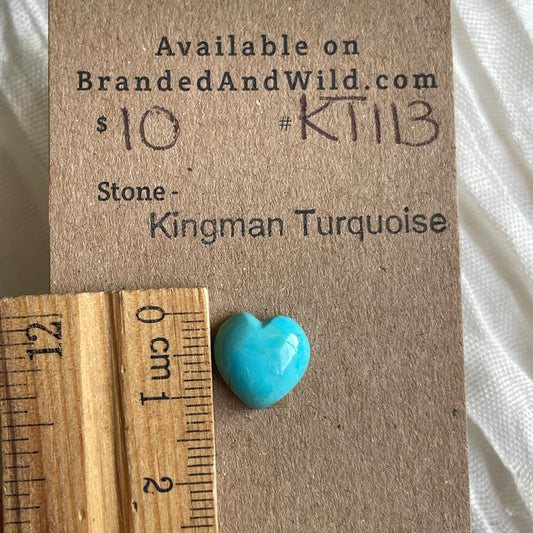 Kingman Turquoise Cabochon - KT113 76C9F805-33C3-4E56-9E48-097ADF7FE8B8 Brandedandwild.com