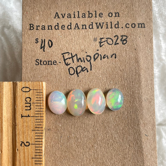 Ethiopian Opal Cabochon - E028 76CEC7A3-B6CF-4461-A8F8-657189FB9EDD Brandedandwild.com