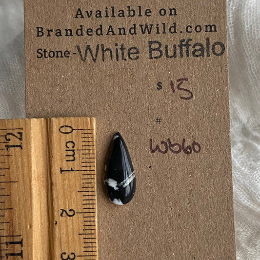 White Buffalo Cabochon - WB60