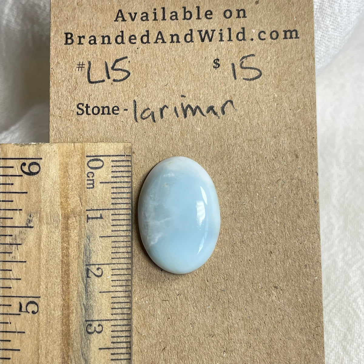 Larimar Cabochon - L15 76FCA872-4578-4C7D-8F69-FECAFBAB3C9E Brandedandwild.com