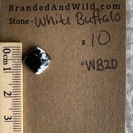 White Buffalo Cabochon - WB20