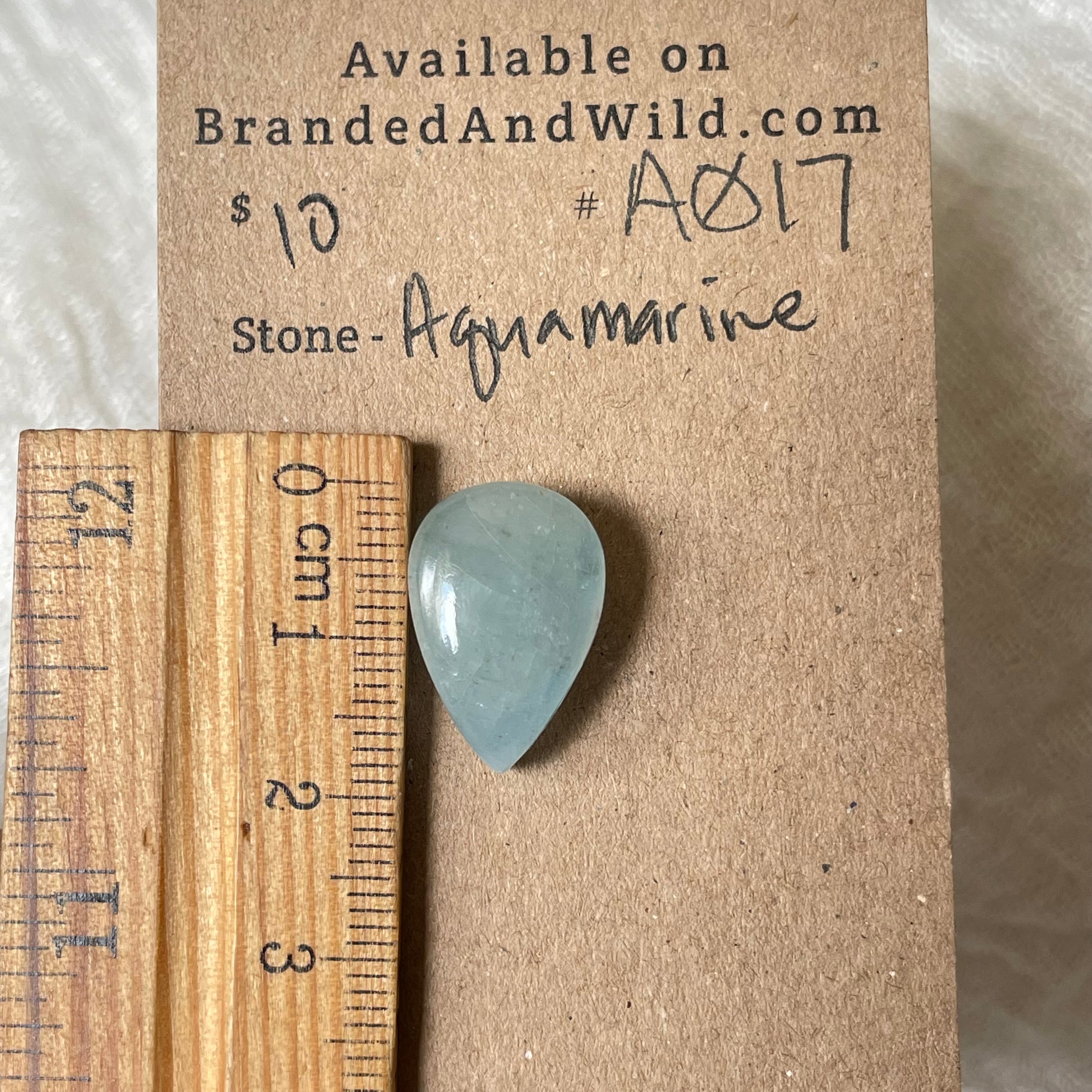 Aquamarine Cabochon AQ17 771A9FB5-0074-4583-8795-84FB221405F8 Brandedandwild.com