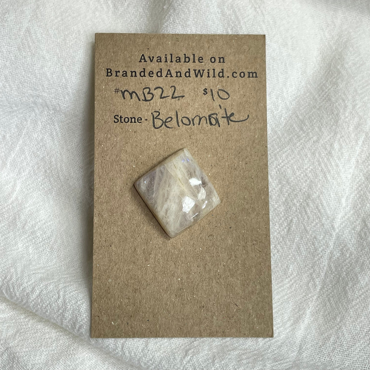 Belomrite Moonstone Cabochon - MB22 773CE178-7971-4ABC-9C54-2190907A0F44 Brandedandwild.com