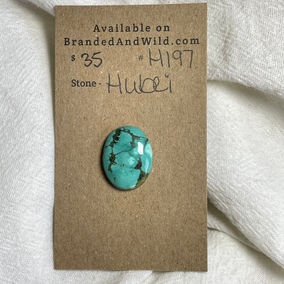 Hubei Turquoise Cabochon - H197 773FF7DC-2F10-4EE4-86A5-F39B837CA0C2 Brandedandwild.com