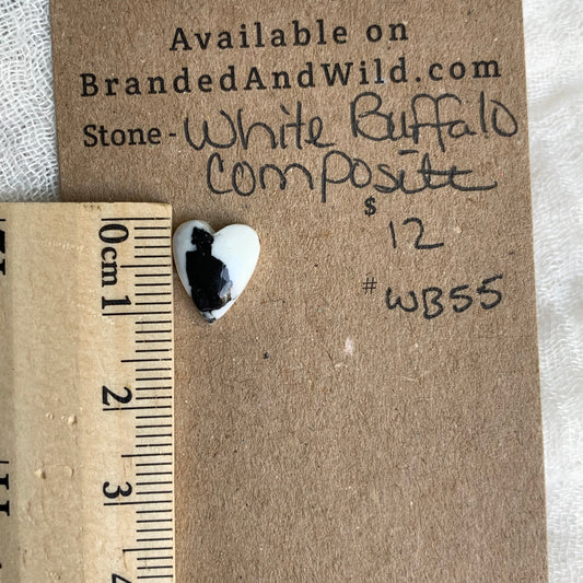 White Buffalo Cabochon - WB55
