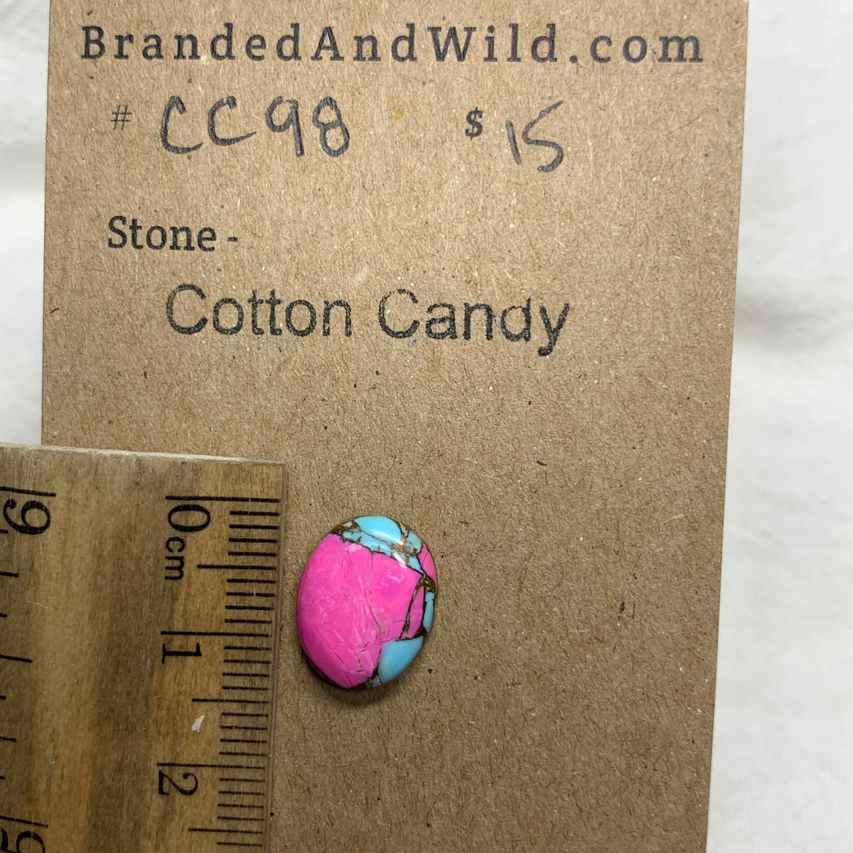 Cotton Candy Cabochon - CC98 774CB890-2E28-4CC8-BC98-DFD976B02BC4 Brandedandwild.com