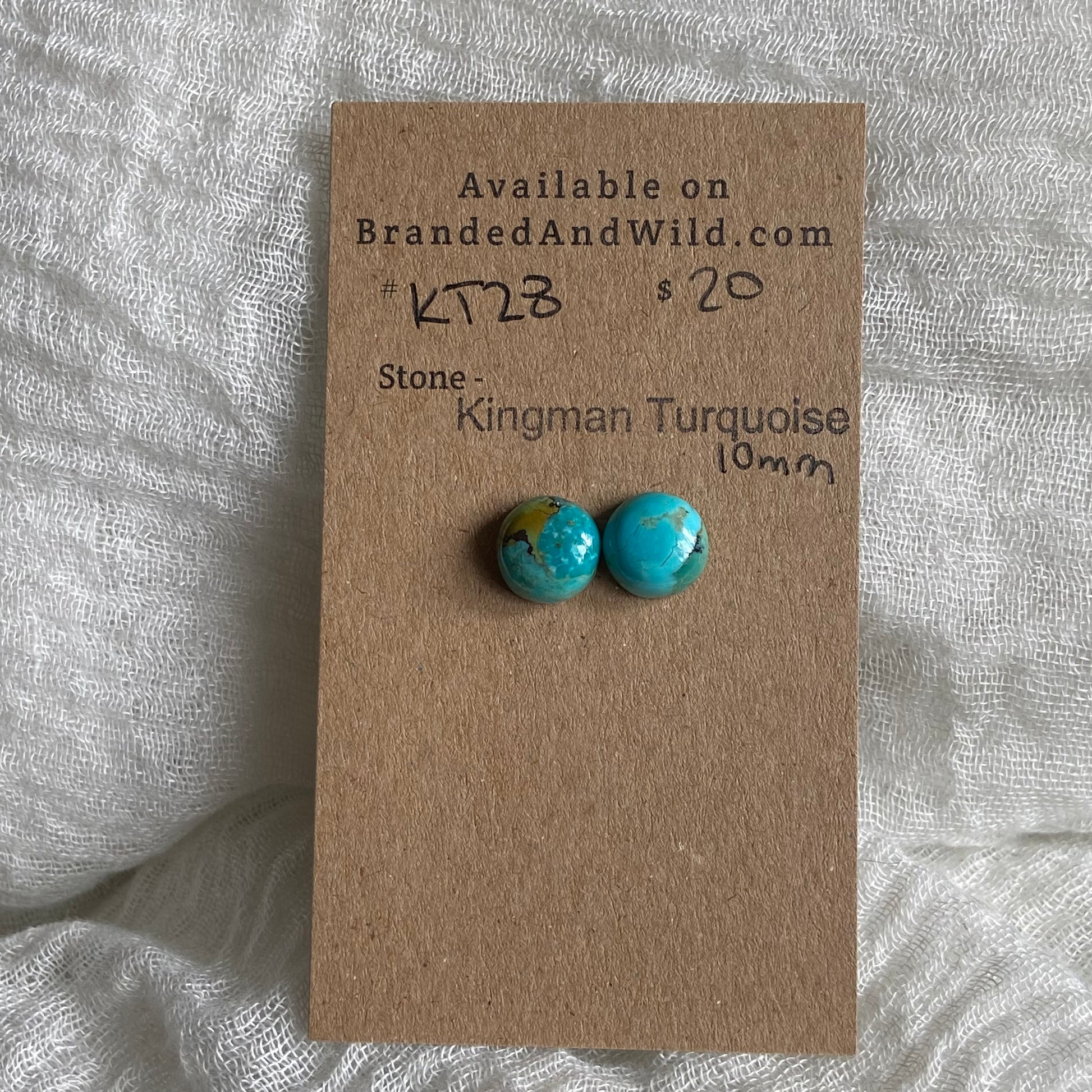 Kingman Turquoise Cabochon - KT28 77562178-5F21-4F2B-B597-E7B249440220 Brandedandwild.com