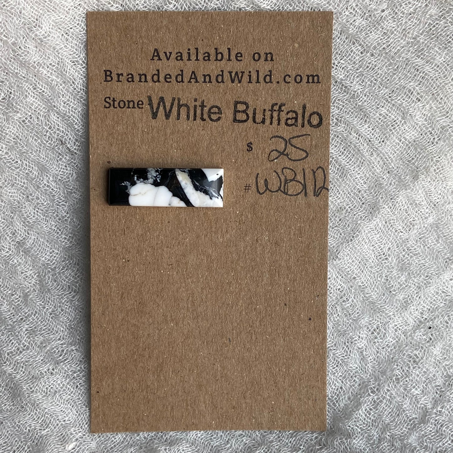 White Buffalo Cabochon - WB112