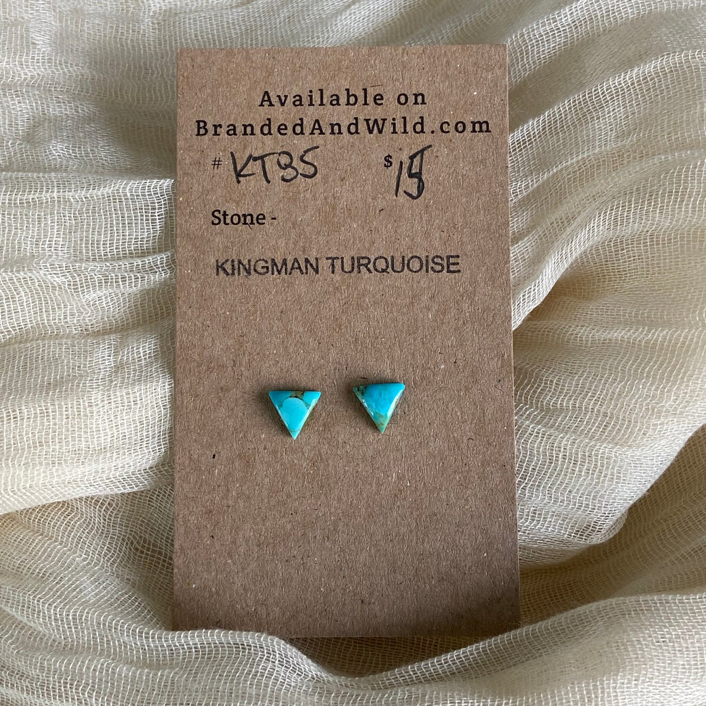 Kingman Turquoise Cabochon - KT85 776C333B-C206-40FA-8985-A5E9891ED38D Brandedandwild.com