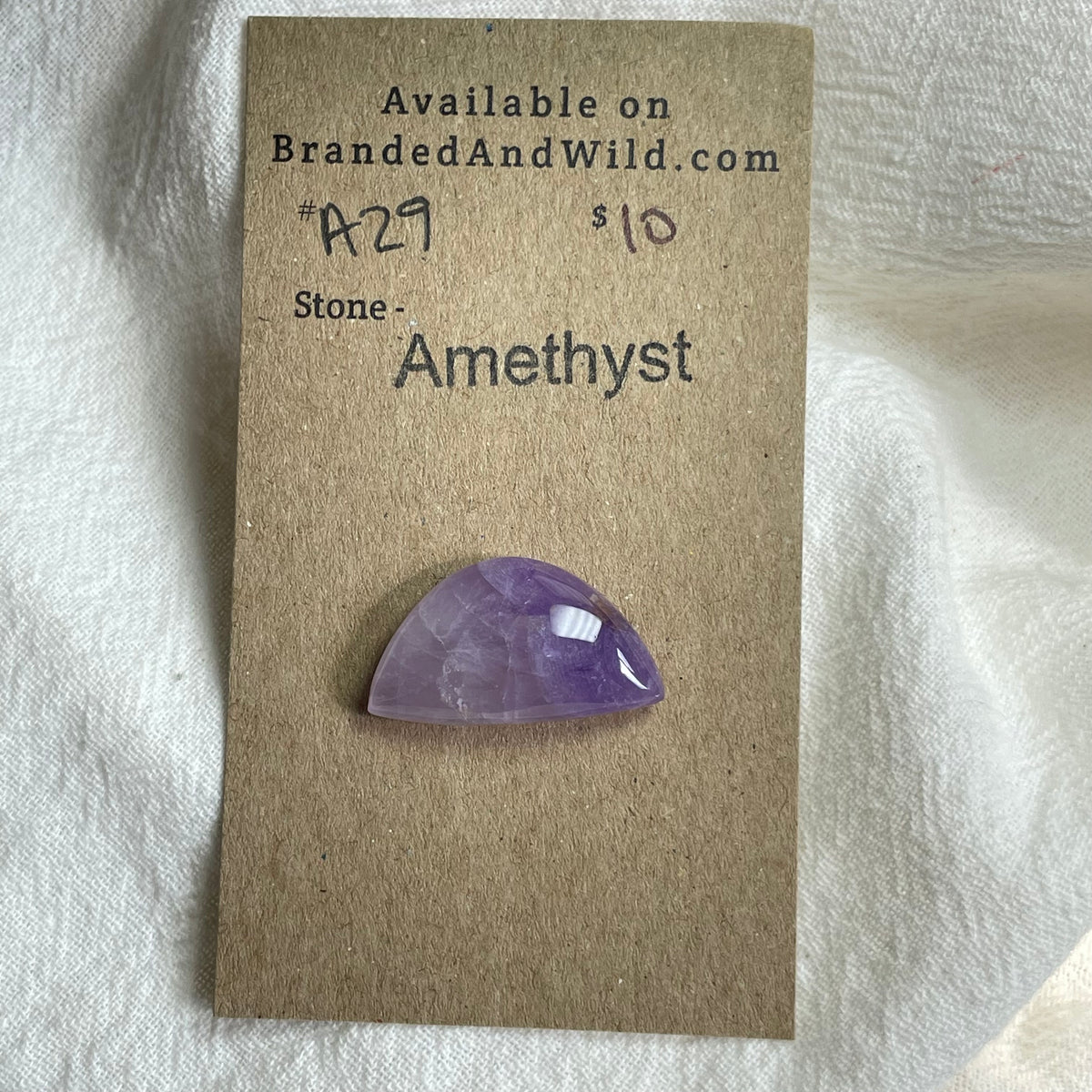 Amethyst Cabochon - A29 778AAABC-FEC9-4658-A1A9-AF90E63A6F41 Brandedandwild.com