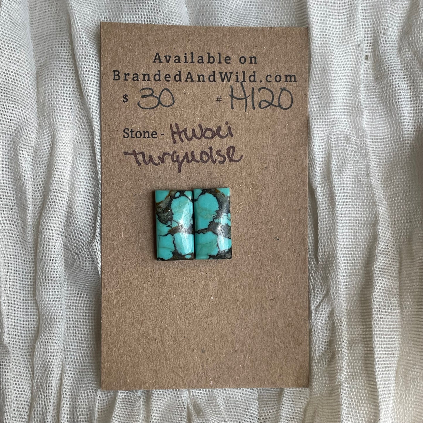 Hubei Turquoise Cabochon - H120 778F4820-A820-4A33-BFBF-E6EA8D0A4BC6 Brandedandwild.com