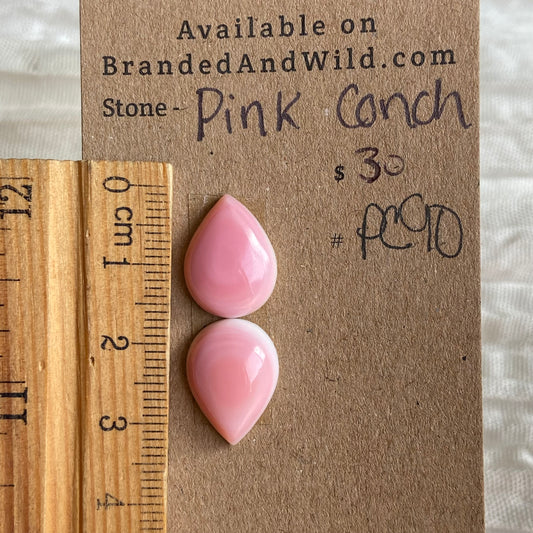 Pink Conch Cabochon - PC90 7808FDAD-D173-46BB-B912-89F7C933DDE5 Brandedandwild.com