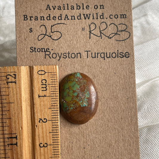 Royston Ribbon Turquoise Cabochon RR23 781D6378-7BA9-4534-B30B-01007F08F43C Brandedandwild.com