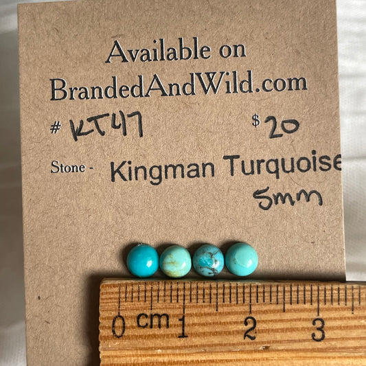 Kingman Turquoise Cabochon - KT47 7865A262-8C9F-4B56-9CEE-8A53FC0A4AE5 Brandedandwild.com