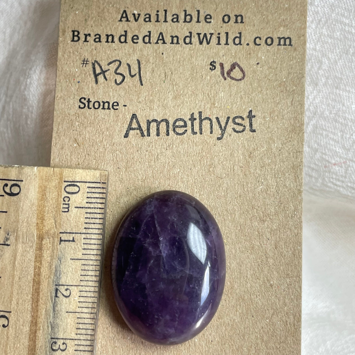 Amethyst Cabochon - A34 788C6BB6-F8FD-4ADF-B891-239E26BB5F5B Brandedandwild.com