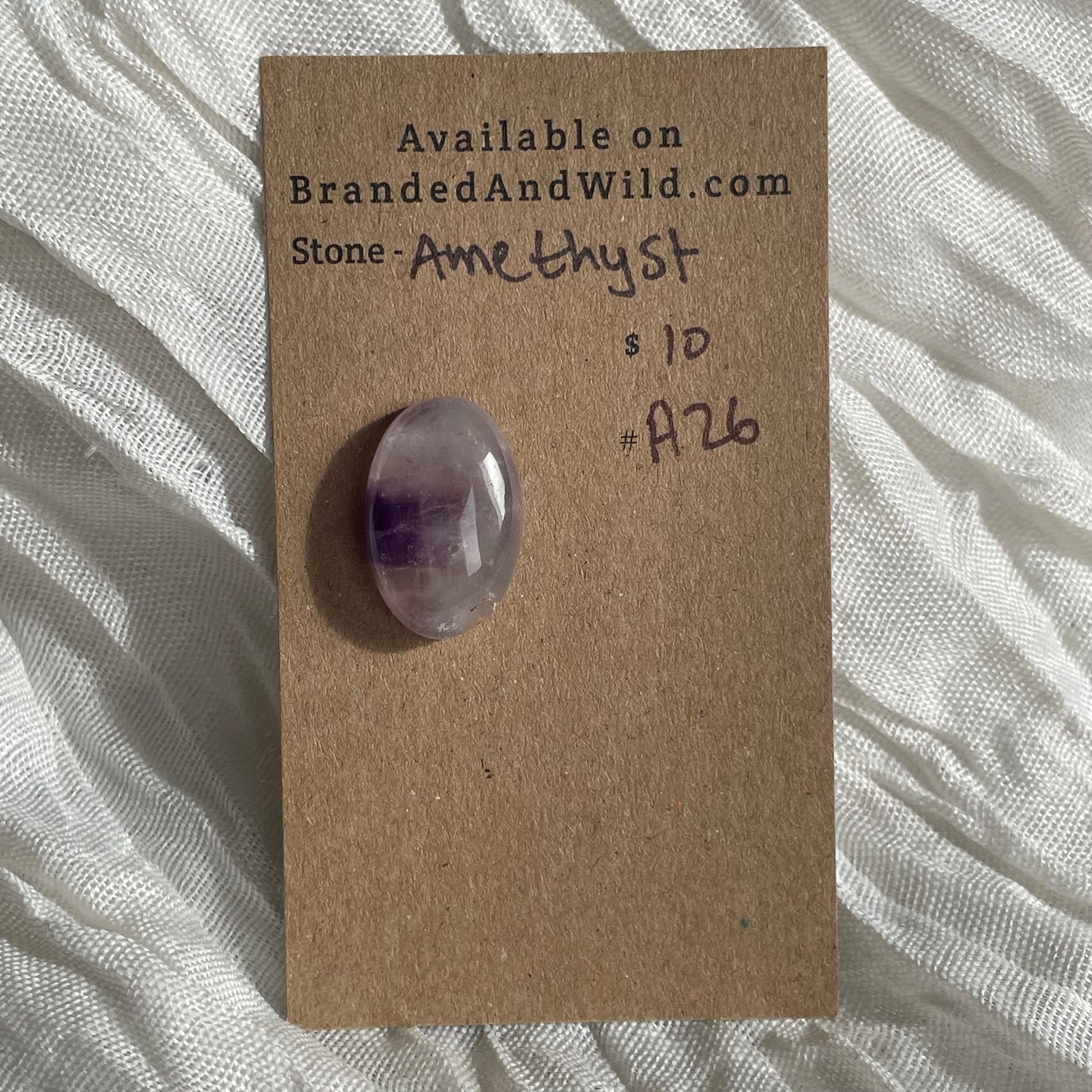 Amethyst Cabochon - A26 789FE020-5A0B-484A-A249-716E2F5F0BDF Brandedandwild.com
