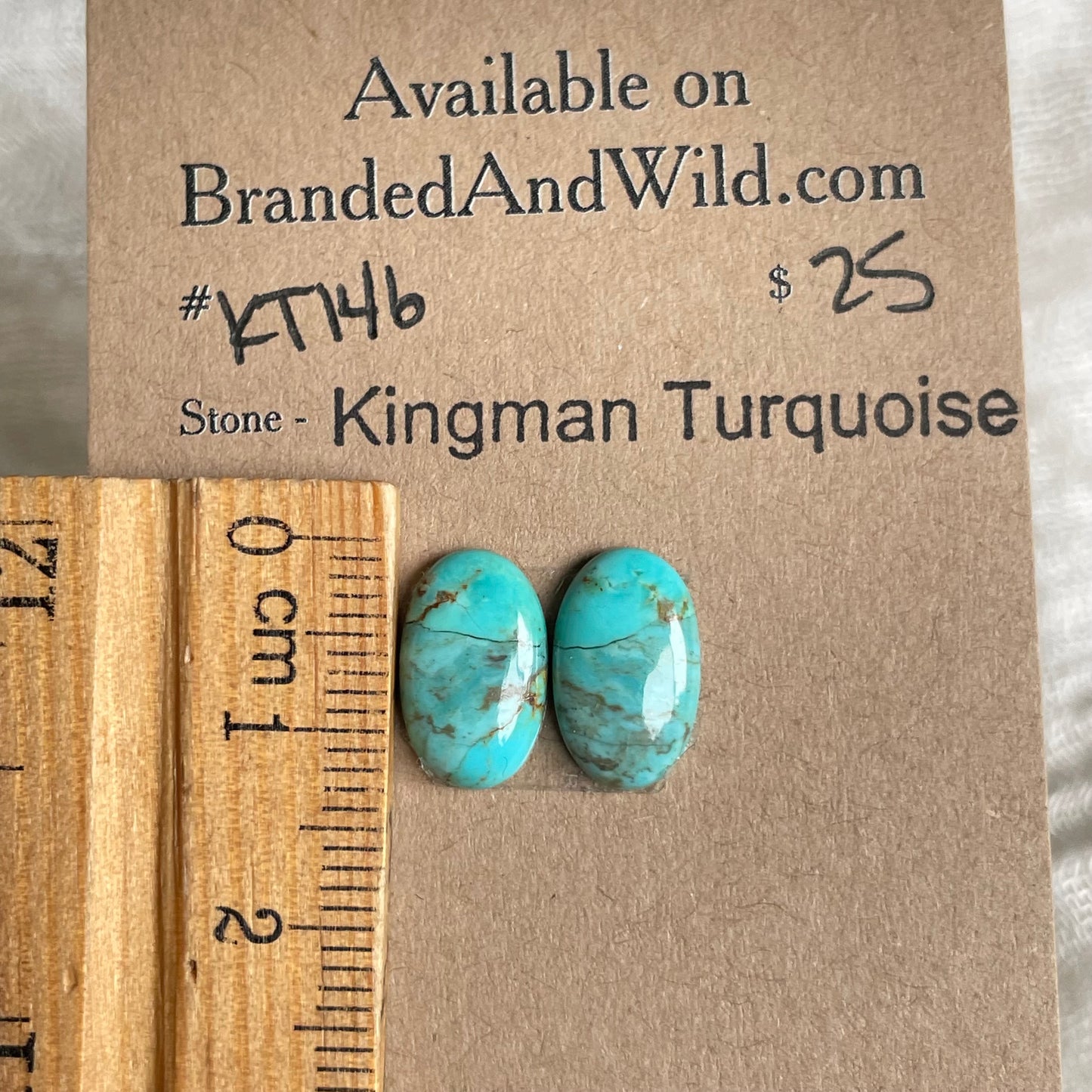Kingman Turquoise Cabochon - KT145 78C519F6-20DB-438F-9CAA-AF4C8CB11F43 Brandedandwild.com