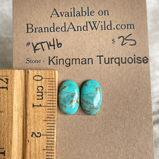 Kingman Turquoise Cabochon - KT145 78C519F6-20DB-438F-9CAA-AF4C8CB11F43 Brandedandwild.com
