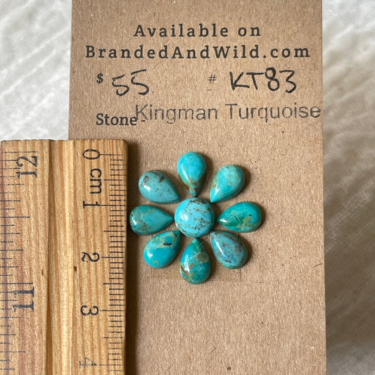Kingman Turquoise Cabochon - KT83 78CB3B28-F0A9-4686-A381-A3B37D3D10CA Brandedandwild.com