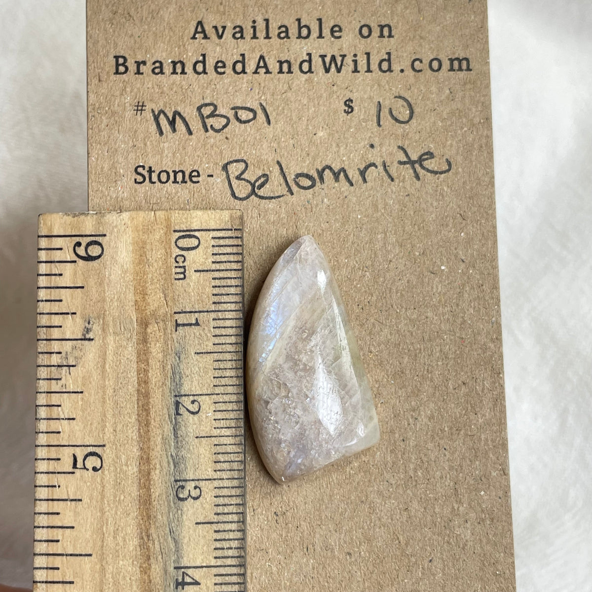 Belomrite Moonstone Cabochon - MB01 78DB446D-1DF0-43BA-8949-5D0F26908C99 Brandedandwild.com