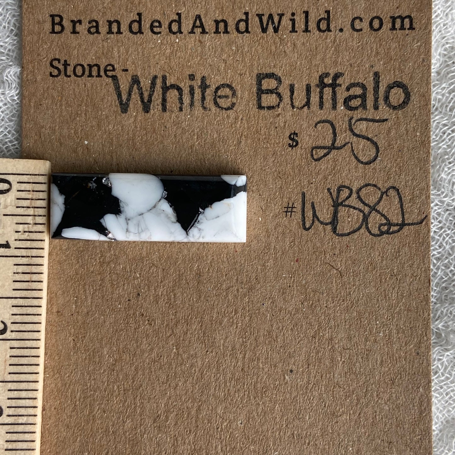 White Buffalo Cabochon - WB82